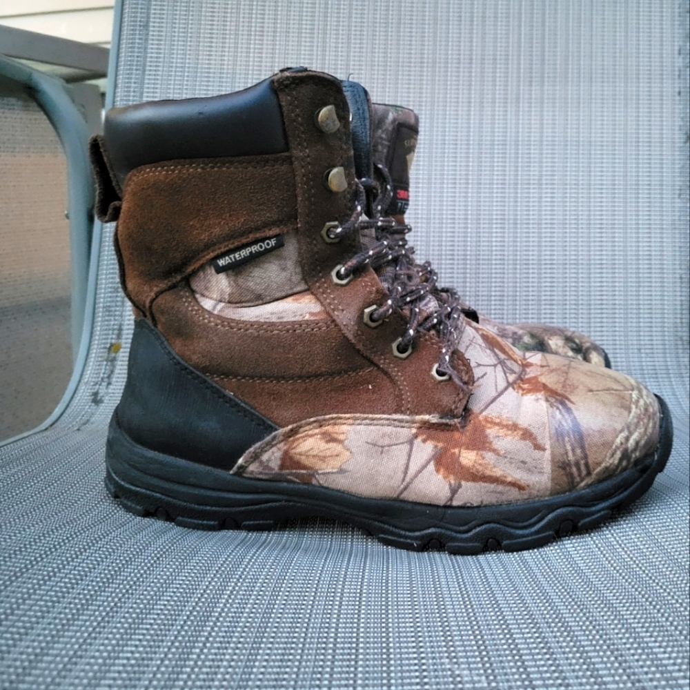 RealTree Camo Herman Survivors Men Size 7.5 Waterproof 3M-Thinisulated